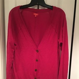 HOT PINK CARDIGAN!! (Purchased at MADEWELL)